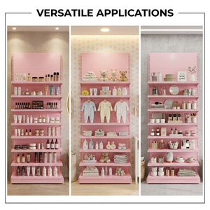 Étagères murales de présentation en métal antibactérien professionnelles pour magasin de cosmétiques modulaire écologique - Product Image 1