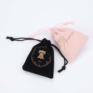 Usine Vente Directe Pas Cher Cordon sac Pochette de Bijoux En Velours Sac de Poche De Cordon De Velours Personnalisé - Product Image 3