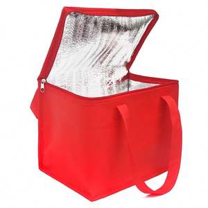 กระเป๋าหิ้วแบบไม่ทอ สำหรับใส่กลับบ้าน  แบบกันความร้อน กันน้ำ  พร้อมโลโก้สั่งทำ เป็นมิตรกับสิ่งแวดล้อม - Product Image 3