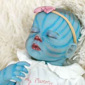 Lifereborn 18 pulgadas 46cm 3D pintura <span class=keywords><strong>Avatar</strong></span> Baby Dolls realista dormir recién nacido Reborn muñecas para niños regalos - Product Image 5