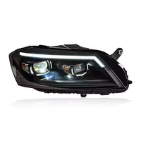 Ensemble de phares pour Volkswagen Passat 2011-2015, DRL, clignotants séquentiels, double LED, lentille de feux de route