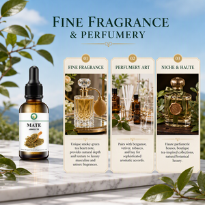 Perfumería Fina: Mate Absoluto (Ilex Paraguariensis) a Granel para Formulación Profesional de Perfumes y Creación de Fragancias - Product Image 1