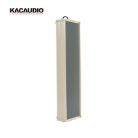 KACAUDION 3340 Altavoz de Columna para Exteriores, Resistente al Agua, Pasivo, Ligero y Robusto, Sistema de PA para Áreas Públicas