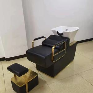 Lavabo Grande Ajustable para Salón de Peluquería, Lavabo para Champú con Silla - Product Image 2