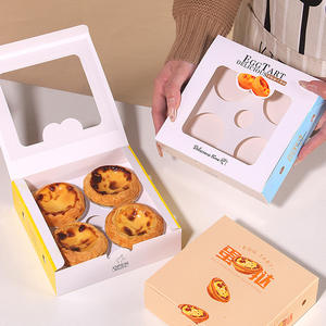 Cajas para Pasteles AT PACK, Cajas Desechables Hechas a Mano de Cartón de Alta Gama para Empacar Tartas de Huevo, Cajas para Empacar Alimentos Personalizables - Product Image 6