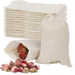 60 Bolsas de Muselina Natural Extra Grandes con Cordón para Especias, para Cocinar, Colar Sopa, Té Suelto y Hierbas - Product Image 4