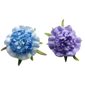 Fleurs artificielles de pivoine à mille couches, fleurs en soie de 7 cm, accessoires pour cheveux DIY, décorations de mariage - Product Image 5