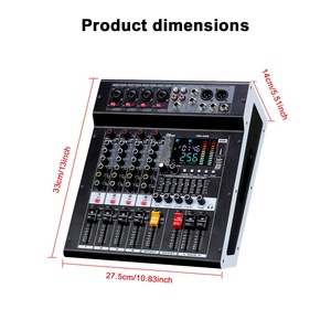Contrôleur Dj professionnel 4 canaux Console Audio mélangeur Compatible mélangeur Audio professionnel 256 Dsp <span class=keywords><strong>meilleur</strong></span> mélangeur Audio pour l'église - Product Image 2