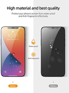 2 PIÈCES Transparent Verre Protecteur Pour iPhone 12 <span class=keywords><strong>Pro</strong></span> Max Protecteur D'écran Protection Oculaire Pleine <span class=keywords><strong>Couverture</strong></span> En Verre - Product Image 6