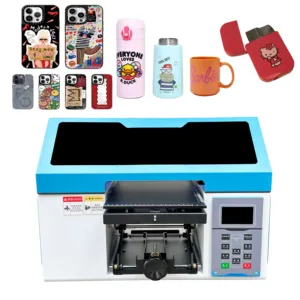 TX800 A4 uv dtf flatbed printer For Pen Golf Ball Pvc Card phone cases sticker acrylic glass