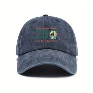 Cappellino da baseball per il 250° anniversario della fondazione degli Stati Uniti, cappello vintage da esterno con visiera morbida per uomo - Product Image 3