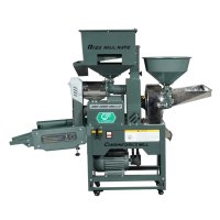 Meilleur prix : Moulin à riz électrique 2-en-1 220V avec moteur, en acier inoxydable, capacité de 150 kg/h pour l'élimination des balleuses