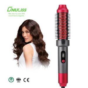 <span class=keywords><strong>Brosse</strong></span> à <span class=keywords><strong>cheveux</strong></span> infrarouge rotative électrique avec thérapie par la lumière rouge <span class=keywords><strong>Brosse</strong></span> à fer à friser <span class=keywords><strong>Brosse</strong></span> thermique pour le lissage - Product Image 1