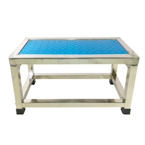 Taburete de pie de <span class=keywords><strong>monocapa</strong></span> de un solo paso para desmontar pacientes examinadores antideslizantes de acero inoxidable para muebles médicos de Hospital de 2, 2, 1 unidad - Product Image 4