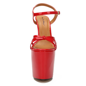 Sandali con Plateau da Donna Eleganti Punk con Tacco Sottile 22cm, Punta Aperta, <span class=keywords><strong>Tacchi</strong></span> da Spogliarellista, per Nightclub, Taglie Grandi, per Sfilate e Ballerine Esotiche - Product Image 3
