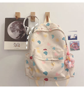 Mochila para estudiantes de secundaria con estampado de dibujos animados bonitos a la moda, mochila de viaje Coreana de gran capacidad, bolsas para mujeres y hombres - Product Image 6
