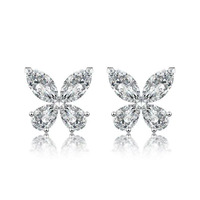 Boucles d'oreilles minimalistes élégantes en or jaune 18 carats avec diamant de laboratoire solitaire carré polyvalent, style princesse, et manchette d'oreille en diamant
