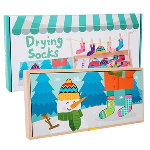<span class=keywords><strong>Jouet</strong></span> éducatif à changement de vêtements Montessori pour enfants de 2 à 3 ans, maternelle, petite classe, <span class=keywords><strong>bois</strong></span> vivant, sensibilisation à l'enseignement précoce - Product Image 5