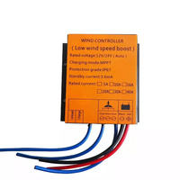 Contrôleur d'éolienne hors réseau 100W 12V 24V, contrôleur de générateur éolien pour système éolien domestique