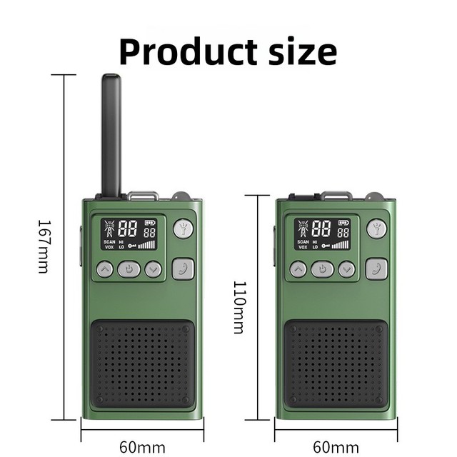 5km Long Range Walkie Talkie Anti Interference Anti Jamming Two Way Radio Digital LCD Display VOX Hands Free Flashlight Child