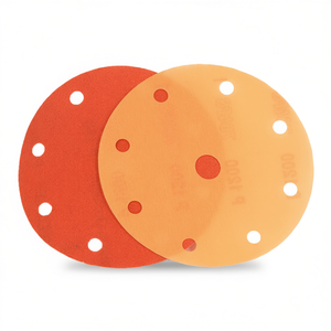 Disque de ponçage 15 trous, grain 180, avec support en film pour ponceuse orbitale - Product Image 2