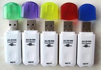 Lector de Tarjetas JYD CR034 USB2.0 4 en 1 SD/MS/TF/M2, Conversor de Tarjetas de Memoria