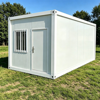 Rumah Kontainer Modular 20ft, Kabin Kecil yang Dapat Dilepas, Bernapas, Modern, untuk Apartemen, Kantor, Gedung, Sekolah, Ruang Tamu