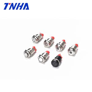 TNHA12 DC 12V/24V/36V 12Mm IP65 Chống Thấm Nước Led Illuminated Kim Loại <span class=keywords><strong>Push</strong></span> <span class=keywords><strong>Button</strong></span> Momentary/Latching Nút Chuyển Đổi Với Ánh Sáng - Product Image 1