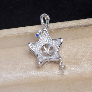 ตัวล็อคจี้ลูกปัดคู่ ขนาด 10-11 มม. สำหรับเครื่องประดับมุก ทำจากเงินแท้ S925 ประดับเพชรซิร์โคเนียมเต็มเม็ด ใช้ได้กับงาน DIY - Product Image 4