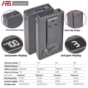 Fuente de alimentación de refrigeración por aire Aobote para enfriar ropa de trabajo con batería de larga duración, salida de 20W, ventilador de gran volumen de aire de carga rápida - Product Image 6