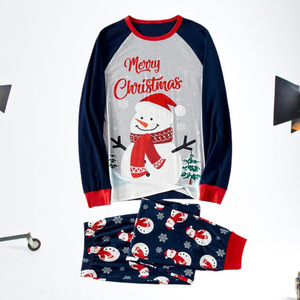 PASUXI nuevo otoño familia ropa de dormir conjunto manga larga cuello chico bebé <span class=keywords><strong>Navidad</strong></span> <span class=keywords><strong>pijamas</strong></span> cintura elástica cierre ropa de casa para <span class=keywords><strong>pareja</strong></span> - Product Image 4