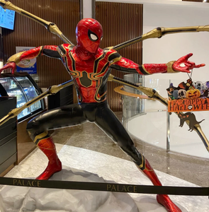 Estatua de Spider-Man de Tamaño Real, Escala 1:1, Escultura Artística de Resina y Fibra de Vidrio del Iron Spider de los Vengadores, con Ojos LED, Coleccionable - Product Image 2