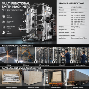Machine Smith multifonctionnelle commerciale <span class=keywords><strong>avec</strong></span> <span class=keywords><strong>banc</strong></span> <span class=keywords><strong>de</strong></span> <span class=keywords><strong>musculation</strong></span> et rack <span class=keywords><strong>de</strong></span> puissance, plus <span class=keywords><strong>de</strong></span> 70 exercices, système d'entraînement intégré pour salle <span class=keywords><strong>de</strong></span> sport à domicile, capacité <span class=keywords><strong>de</strong></span> charge <span class=keywords><strong>de</strong></span> 1800 kg, Q235 - Product Image 6