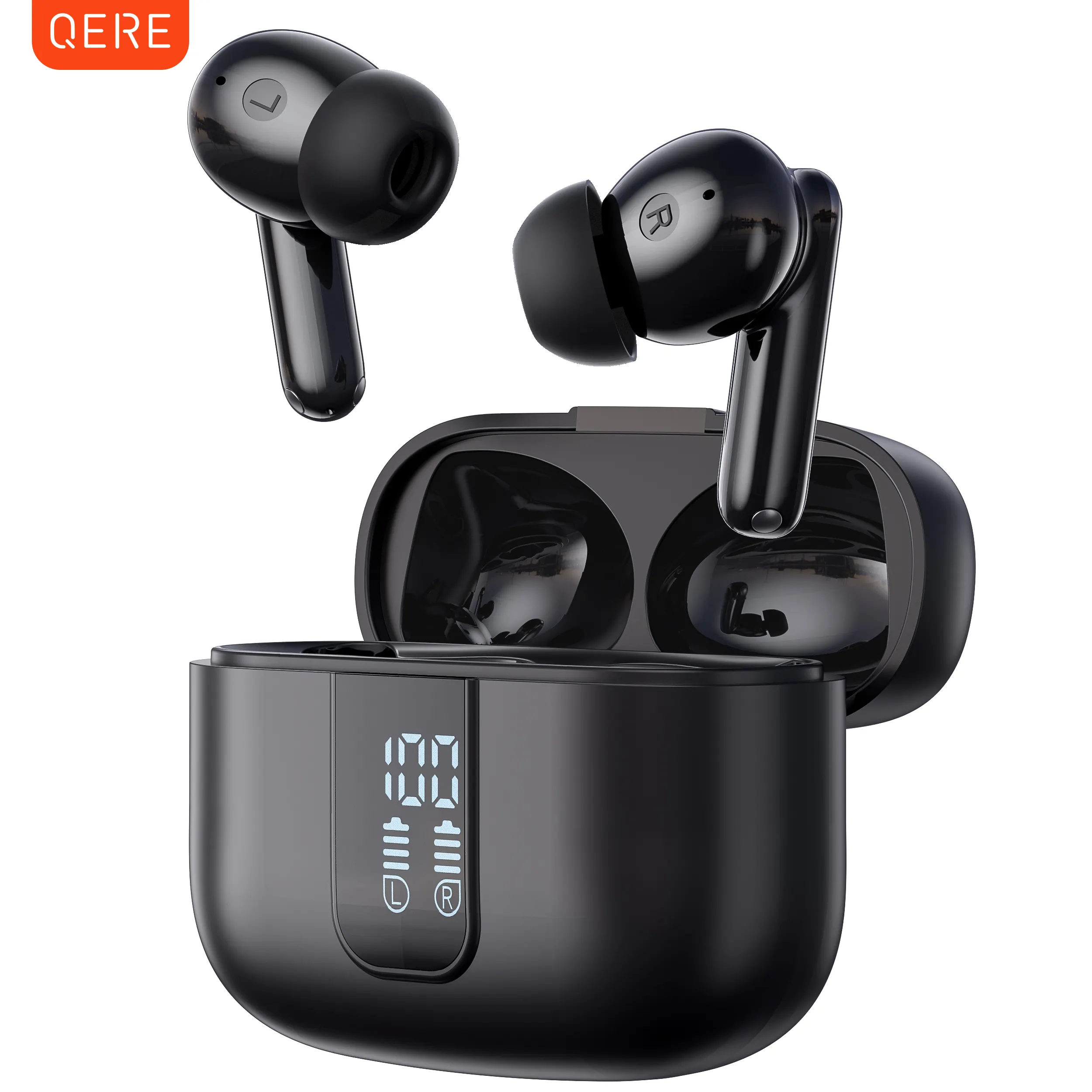 QERE E50 quatre microphones ENC TWS casque sans fil écouteur écouteurs de jeu écouteurs intra-auriculaires écouteur Bluet ooth écouteur