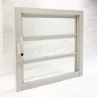 Barres de sécurité, garde-corps antivol, persiennes de ventilation en verre, fenêtres à angle réglable, fenêtre à persiennes avec moustiquaire