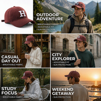 Casquette de baseball personnalisée en coton sergé à visière incurvée, logo d'entreprise, logo brodé 3D sportif, logo imprimé, casquette snapback unisexe