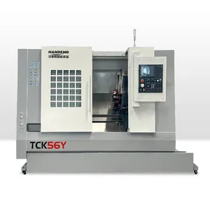 TCK56Y Comes From China CNC Machine Tool Bar Feeder Metal Processing Inclined Bed CNC Lathe Price