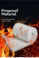 Rouleau de couverture isolante thermique en silicate de calcium de 25 mm et 50 mm, avec alumine de haute pureté, résistance au feu 3h, température maximale 450°F, achat en gros