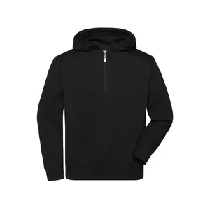 Felpa Bio Workwear con Mezza Zip in Tessuto Organico, Merchandising Sostenibile - Product Image 5