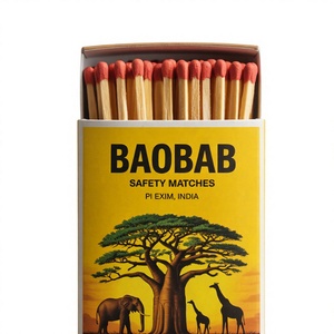 Boîte d'allumettes en carton moderne écologique personnalisée avec un allumage à un coup et impression - Product Image 1