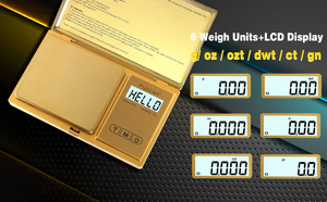 Balance électronique de poche numérique arc-en-ciel pour la mesure précise du poids des bijoux en or 200g/0.01g - Product Image 4