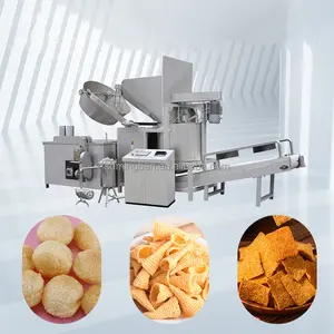 Extruded Automatic Fried 3d Pellet Bugles Chips Snack Food Processing Making Machine