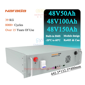 Paquete de Baterías de Litio NARADA 48V100Ah 50AH 150AH51.2V para Sistema Solar / Scooter / Almacenamiento de Energía 5KWH 10KWH - Product Image 2