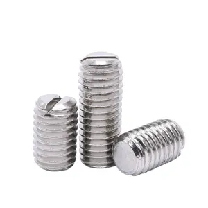 M2 M3 m4 ISO 4766 DIN 551Grub Screw slotted head brass grub screw Brass/ steel/metal Slotted Headless Set Screw with cone point