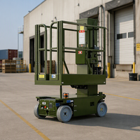 Plateforme élévatrice verticale autopropulsée haut de gamme avec panier de levage personnel et châssis stable