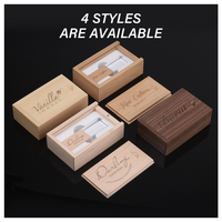 Clé USB en Bois et Cristal avec Logo Personnalisé Gratuit, Mémoire Flash U Disk 4 Go 8 Go 16 Go 32 Go 64 Go, Cadeau de Mariage