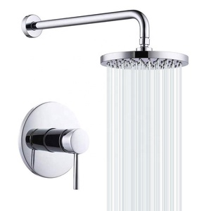 Juego de ducha en grifos de baño montados en la pared kits de latón de lujo lluvia ducha juego de ducha mezclador grifo conjunto ducha barato - Product Image 2