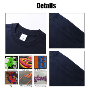 איכות גבוהה משקל כבד 100% כותנה ריק רגיל גברים של חולצה מעוטר כתף כותנה בגודל בינוני - Product Image 6