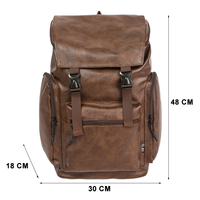 HAIBOWY Fournisseur de sacs à dos en cuir PU multi-usages, élégants, vintage, grandes tailles, pour étudiants et écoliers