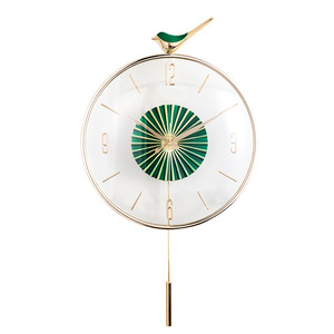 Deer Head Wall Clock Nordic Style Silent Movement <b>Round</b> Analog <b>Battery</b> Powered For Living Room Home Decor - Product Image 2